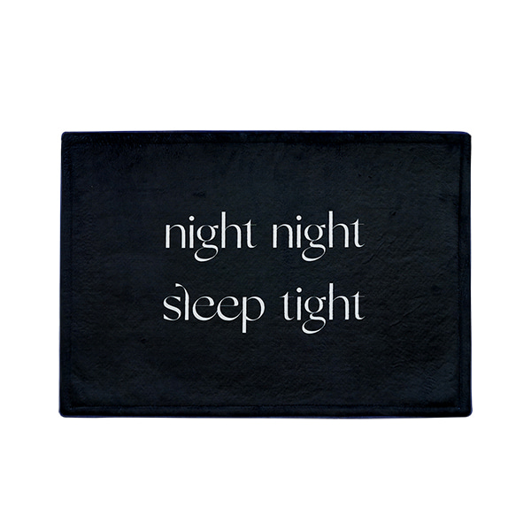 [B-grade] night night mini rug - black